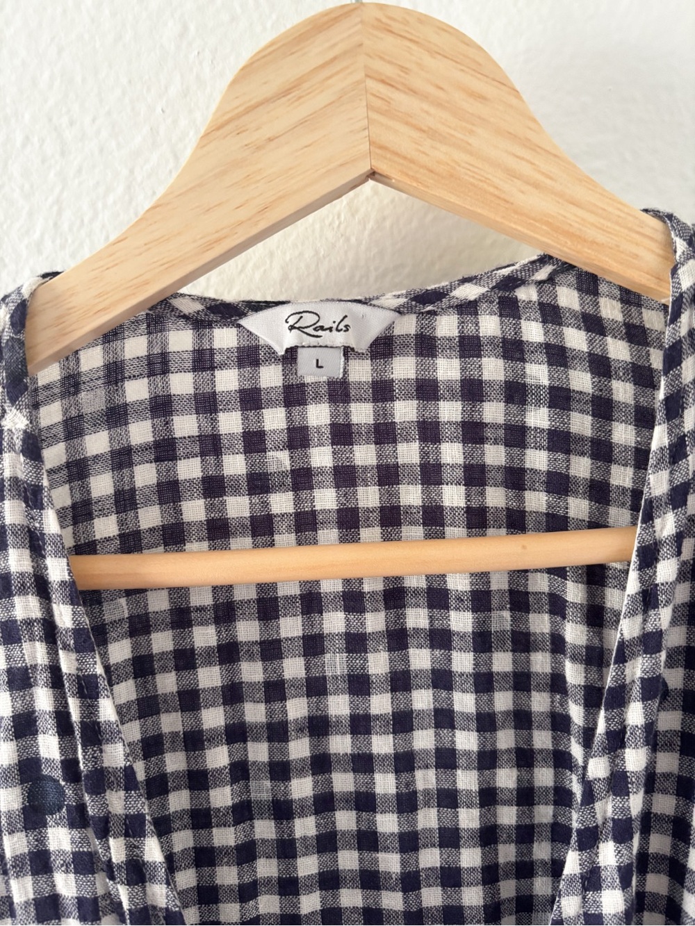 Rails Gingham Wrap Dress - Picture 7 of 8
